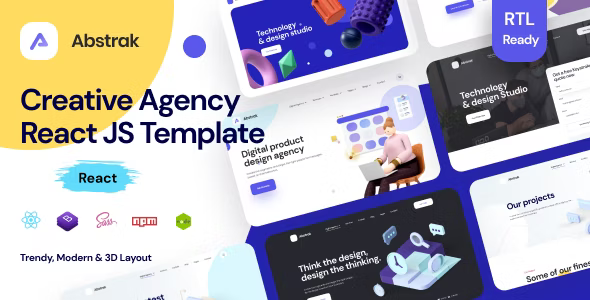 Abstrak – React Agency and React Template