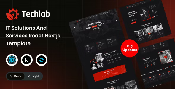 techlab it solutions and services react nextjs template