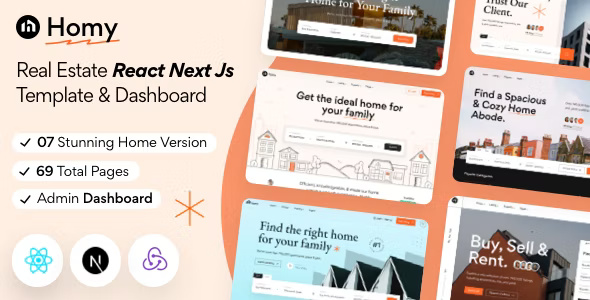 Homy - React Next js Template