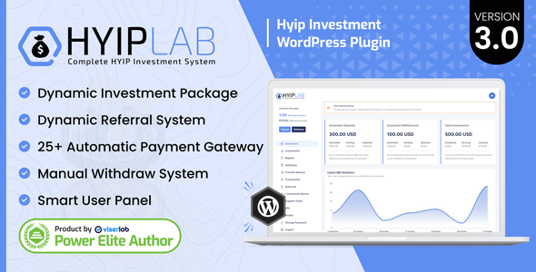 HYIPLab v3.0 – HYIP Investment WordPress Plugin